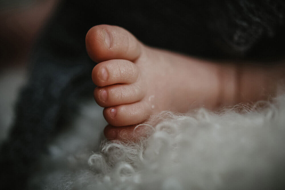 Babyfotografie, Füßchen, Detail, Newborn