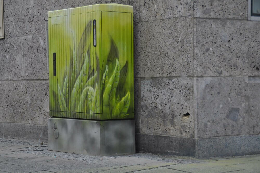 Graffiti, Stromkasten, SWA, Augsburg, Auftragsmalerei