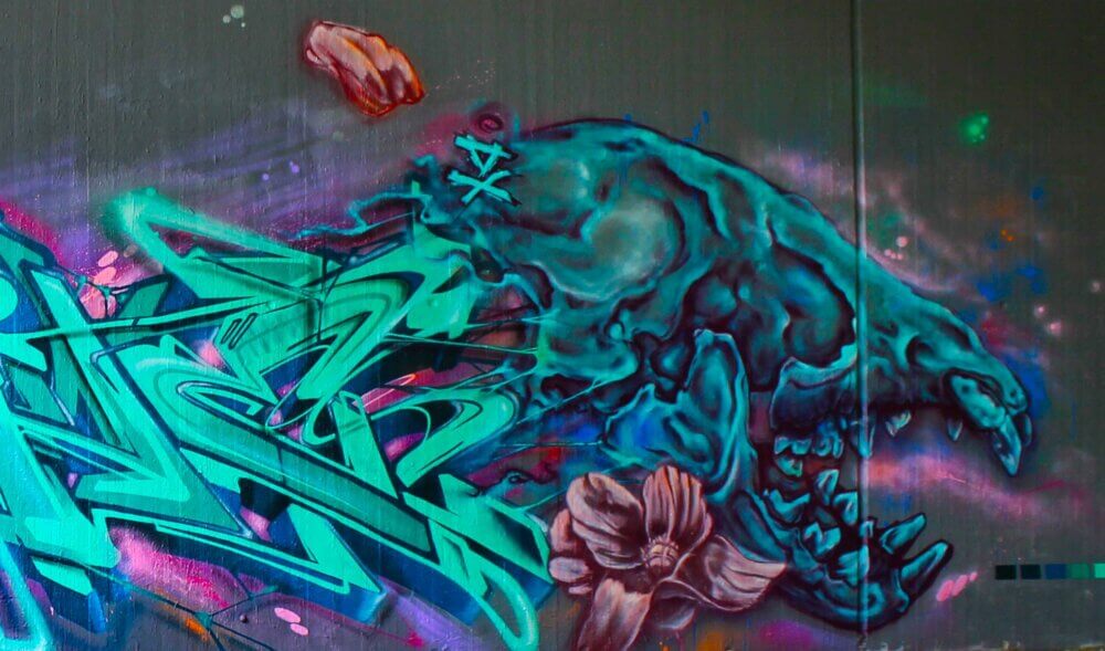 Graffiti, Schädel, Augsburg, Wesk, DX