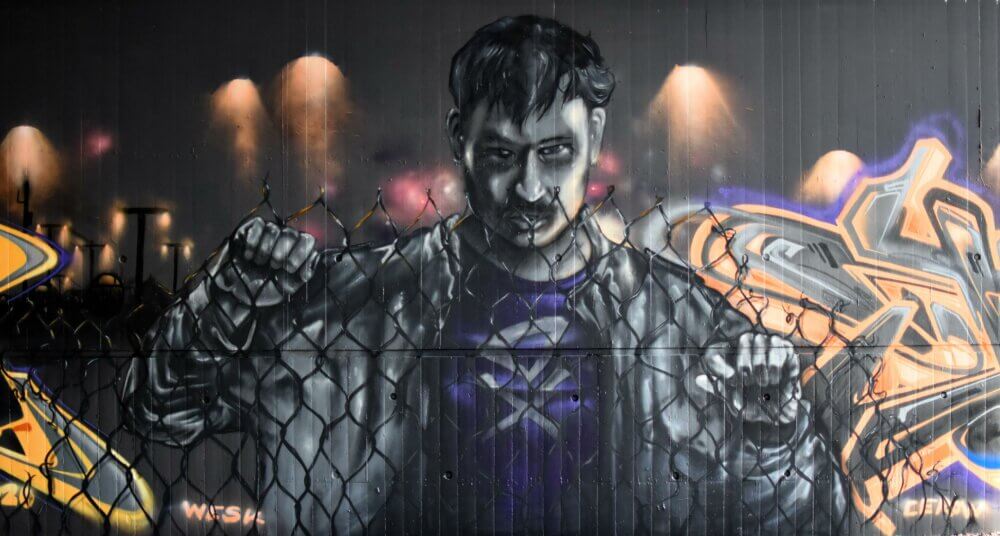 Graffiti, Wesk, DX, Grenzen, Zaun, Yard, Charakter