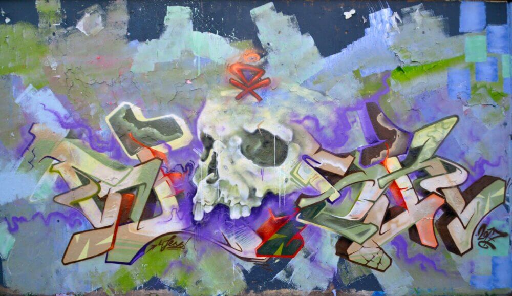 Graffiti, Wesk, DX, Totenkopf, Freestyle, Augsburg